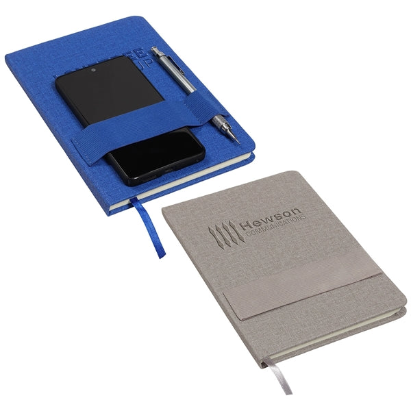 Council Textured Journal with Phone Pen Holder