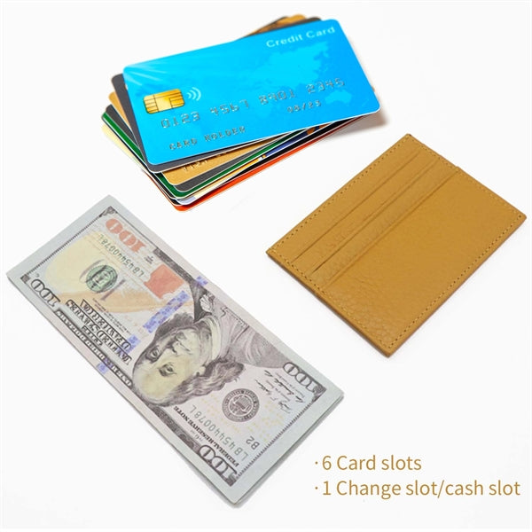 Genuine Leather Slim Card Case Wallet