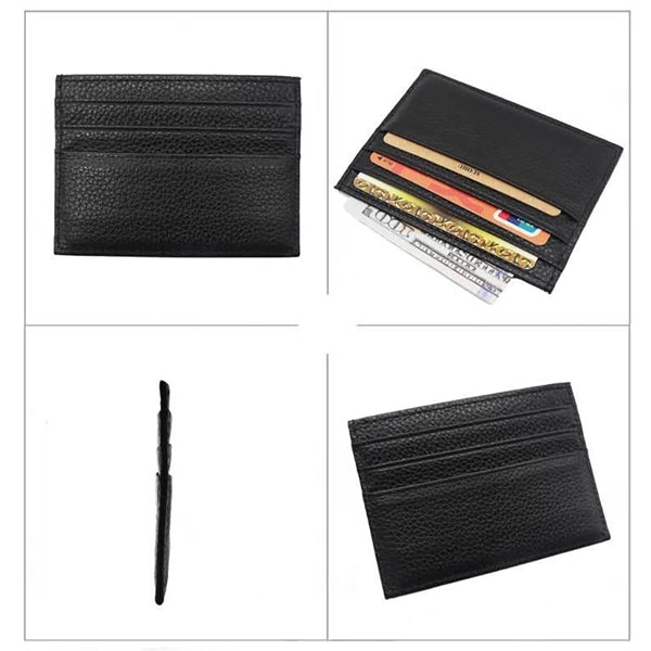 Genuine Leather Slim Card Case Wallet