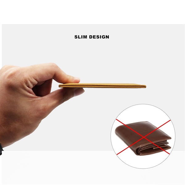 Genuine Leather Slim Card Case Wallet