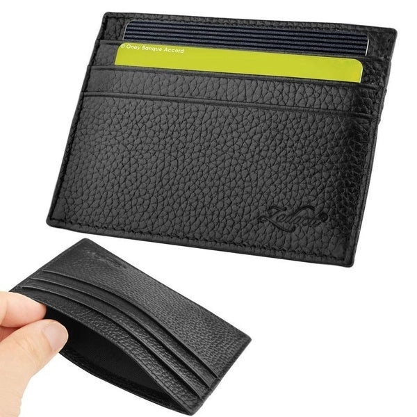 Genuine Leather Slim Card Case Wallet
