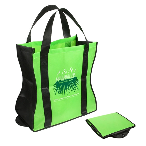 Wave Rider Non-Woven Folding Tote