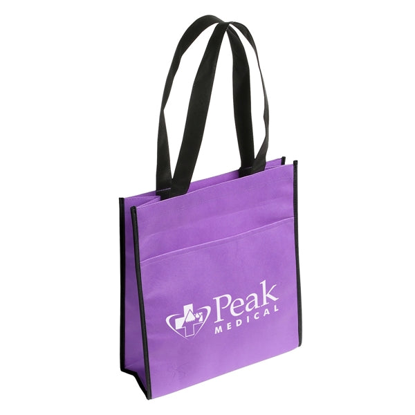 Peak Non-Woven Tote Bag with Pocket