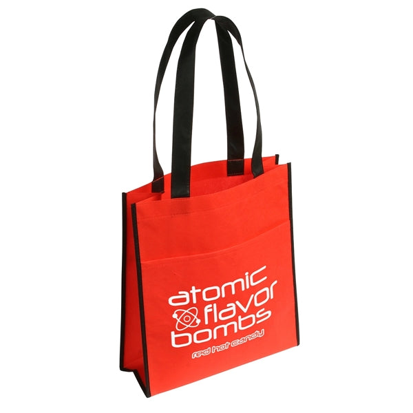 Peak Non-Woven Tote Bag with Pocket