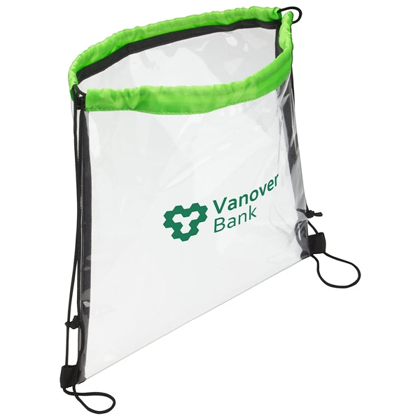 Clear Vinyl Bag with Drawstring