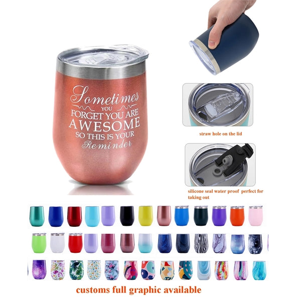 12 oz. Egg Shaped Tumbler