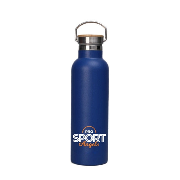 20 oz Vacuum Insulated Bottle with bamboo lid