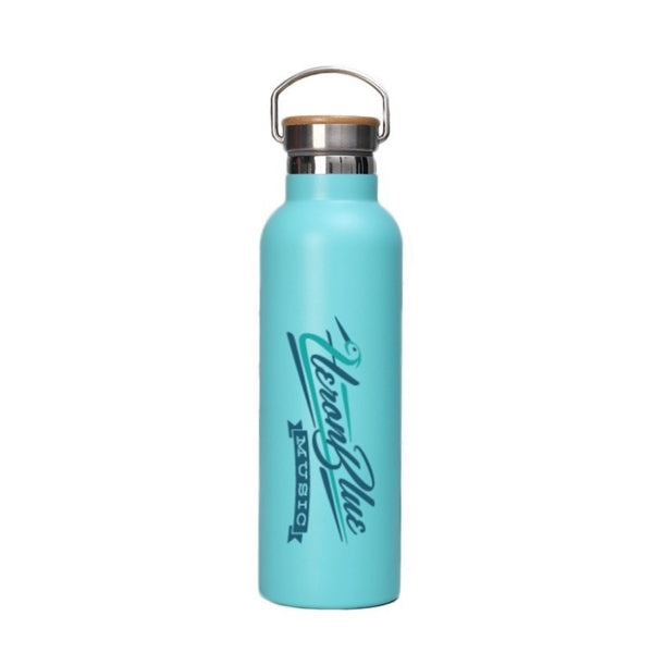 20 oz Vacuum Insulated Bottle with bamboo lid