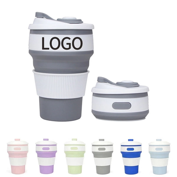 Eco-Friendly Collapsible Silicone Travel Cup with Leak-Proof
