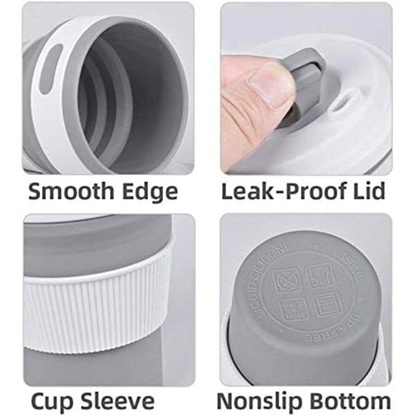Eco-Friendly Collapsible Silicone Travel Cup with Leak-Proof
