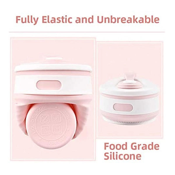 Eco-Friendly Collapsible Silicone Travel Cup with Leak-Proof