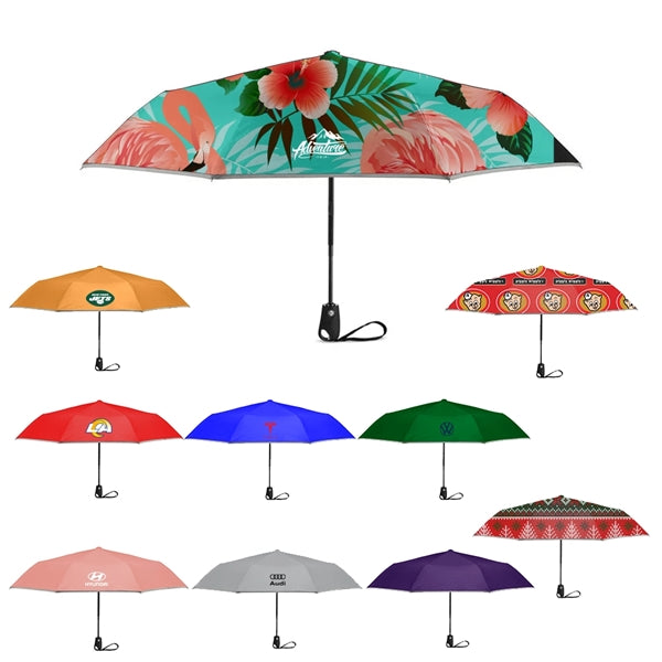 42" Auto Open Umbrella With Reflective Trim