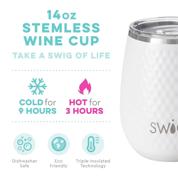 Swig Life 14oz Golf Partee Stemless Wine Cup