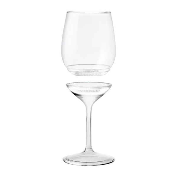 14 oz. Stemmed Plastic Wine Glass (Detachable)