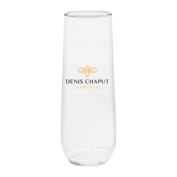 9oz Plastic Stemless Champagne Flute