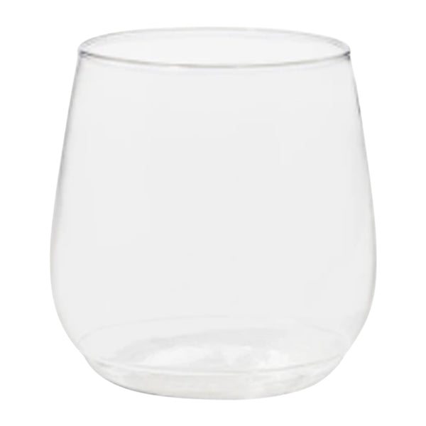 12oz Plastic Stemless Wine Glass