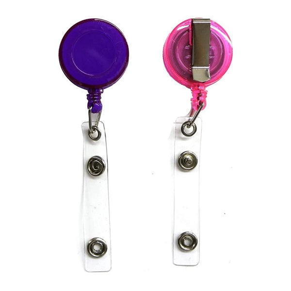 Durable Vertical PU Leather ID Card Badge Holder