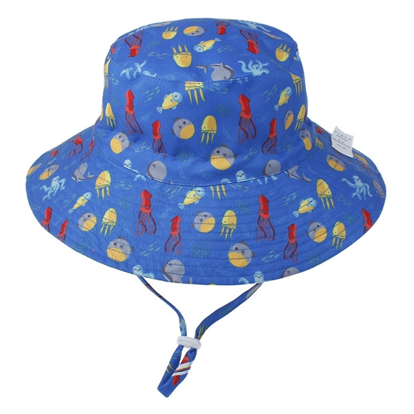 Toddler Sun Cap Bucket Hat w/ Wide Brim