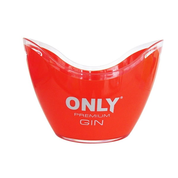 Printed Plastic Ice Bucket with Handles - 3.5L