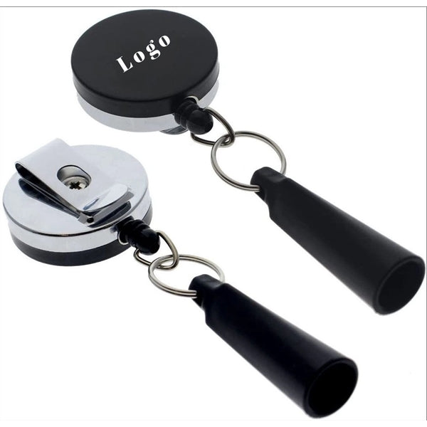 Retractable Badge Reel Pen Holder Anti Lost Rope Keychain