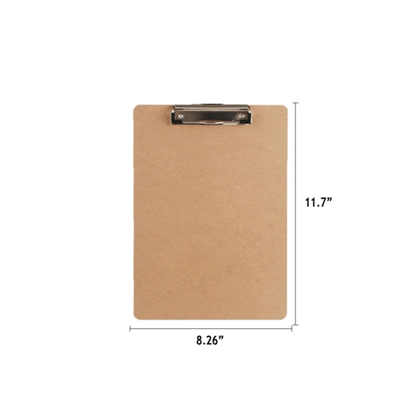 Letter A4 Size Clip Standard Hardboard Clipboard