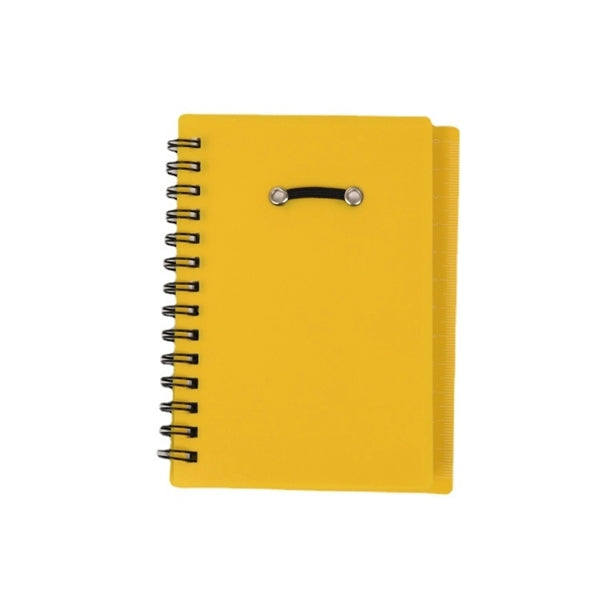 Portable spiral pp cover notebook with sticky note and pen