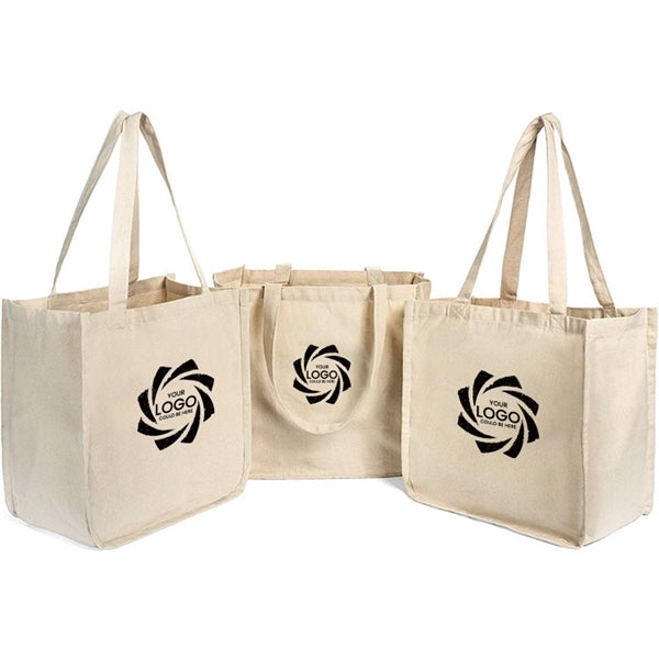 Wine and Grocery Cotton Tote