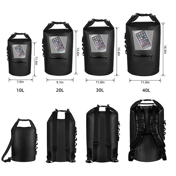 Waterproof Dry Bag With Touchscreen Phone Case