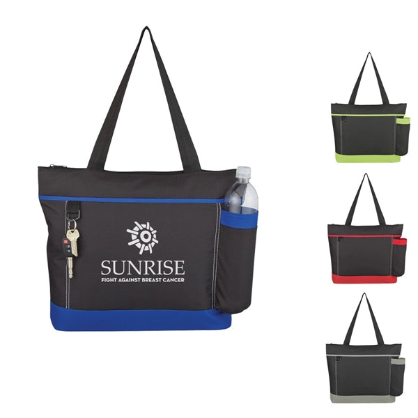 600D Tote Bags Shopping Backpack w/ Zipper closure