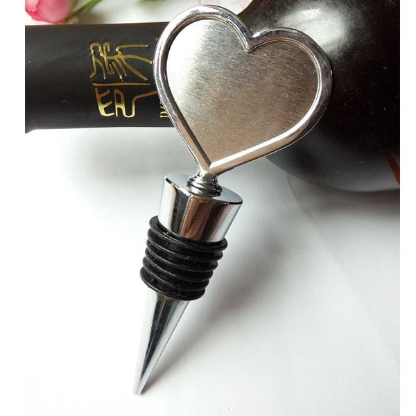 Metal Heart Shaped Wine Bottle Stopper