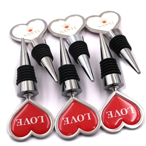 Metal Heart Shaped Wine Bottle Stopper