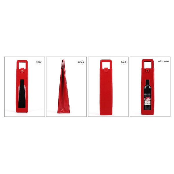 Leather Single Wine Bag with Handle