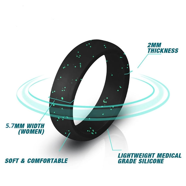 7 Packs Silicone Wedding Band