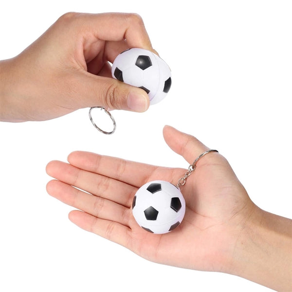 Soccer Keychains Stress Ball for School Carnival Reward