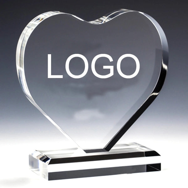 Crystal Heart Shape Plaque