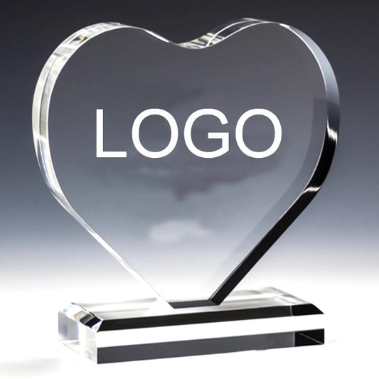 Crystal Heart Shape Plaque