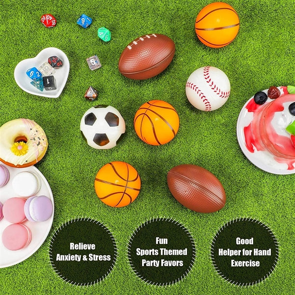 Mini Foam Sports Stress Balls for Kids Adults