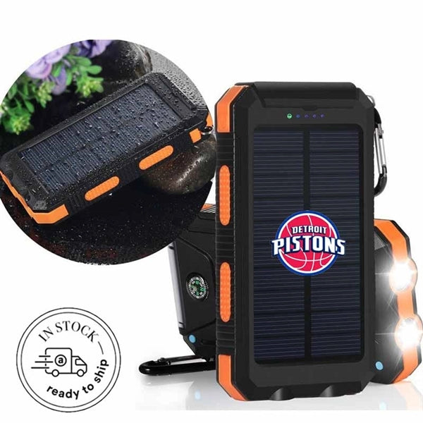 Dual USB Output Solar Power Bank 10000mAh With LED Light
