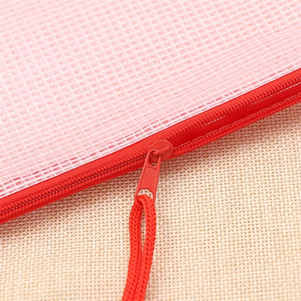 A4 Mesh File Zipper Bag
