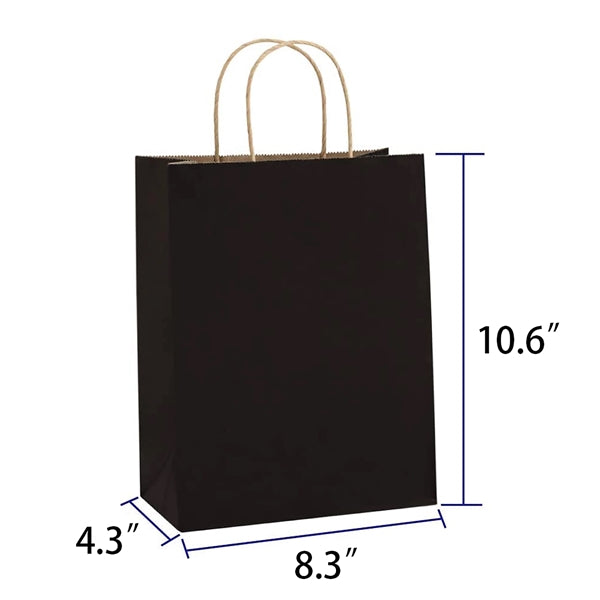 8.3"x4.3"x10.6" Paper Gift Bags with Handles
