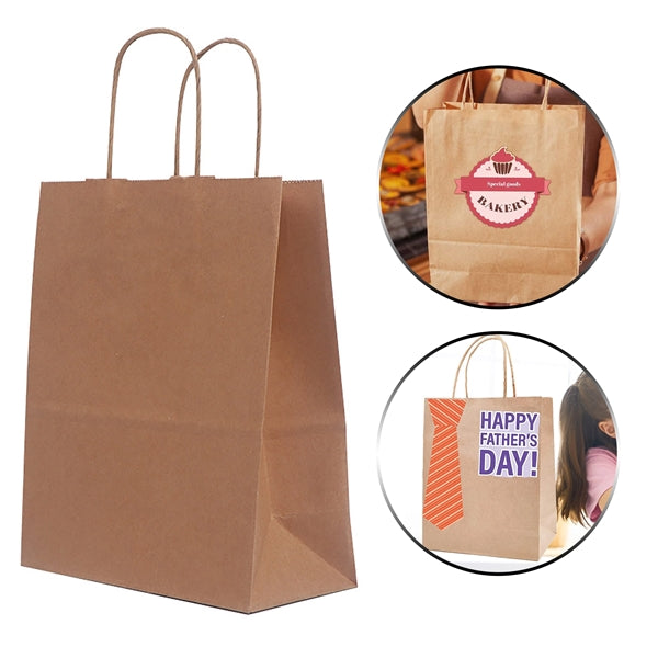 8.3"x4.3"x10.6" Paper Gift Bags with Handles