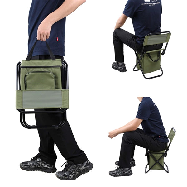 Portable Cooler Chair for Fishing
