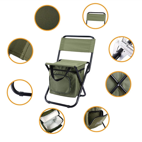 Portable Cooler Chair for Fishing