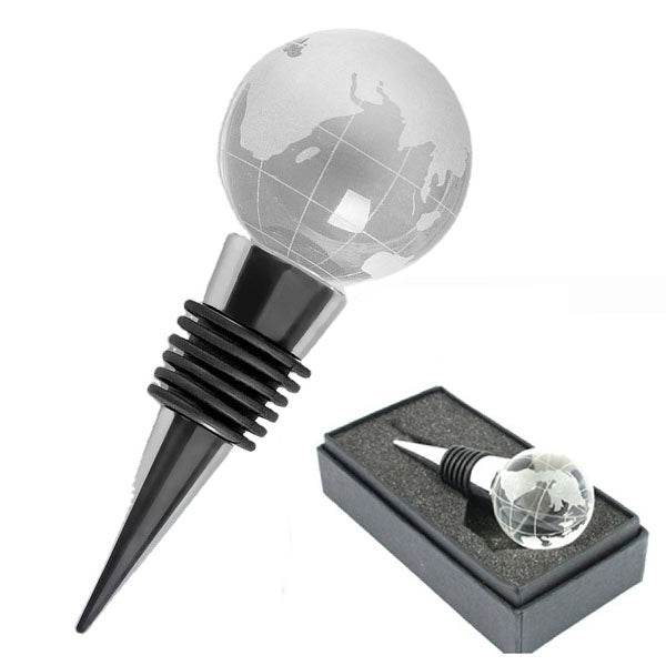 Crystal Globe Wine Stopper