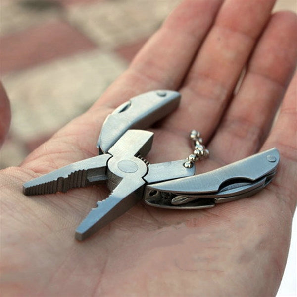 Foldable multi function pocket pliers