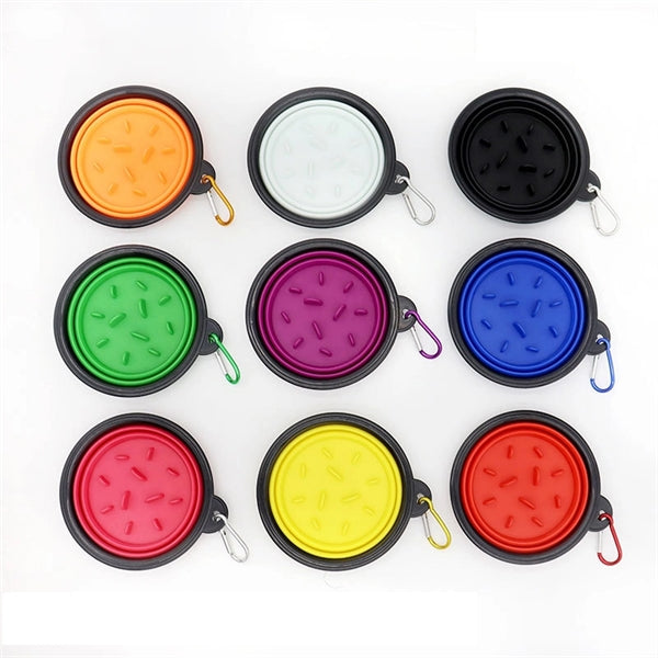 Collapsible Dog Bowl, Foldable Expandable Cup Dish for Pet