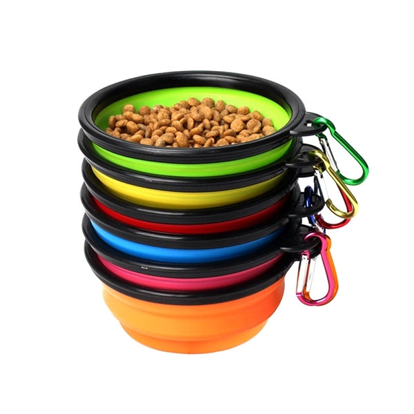 Collapsible Dog Bowl, Foldable Expandable Cup Dish for Pet