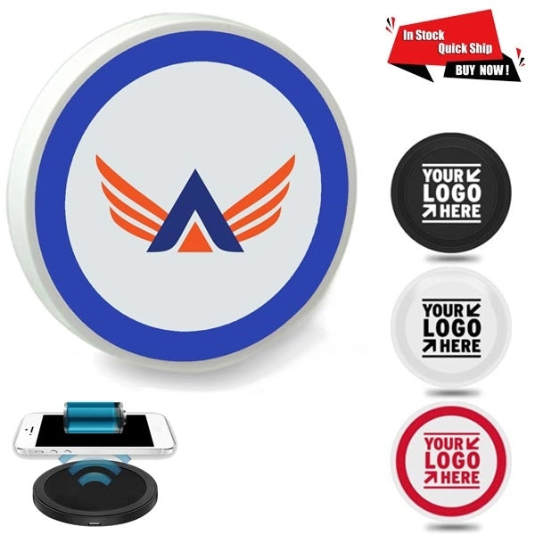 Quick Ship Wireless QI Charger With Branded Logo