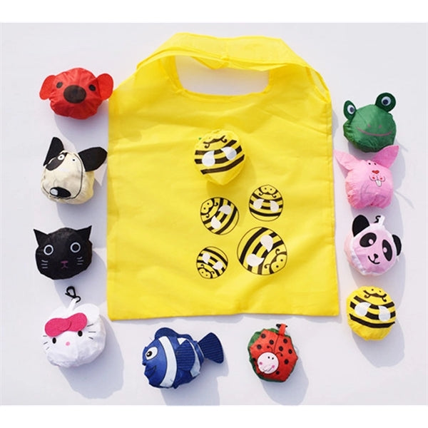 Cute Fruits Bazaar RPET Foldable Shopping Tote Bags