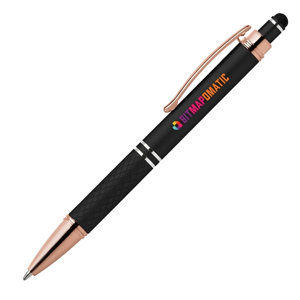 Phoenix Softy Rose Gold Classic Pen w/ Stylus - Full Color